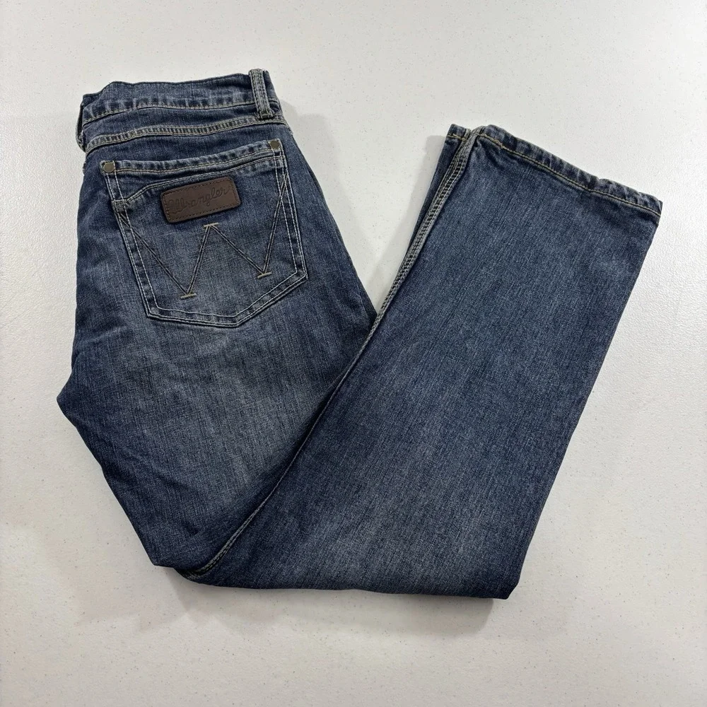 Wrangler Retro Bootcut Jeans Slim Fit Layton 10WLT77LY Dark Wash Cowboy 31xM28